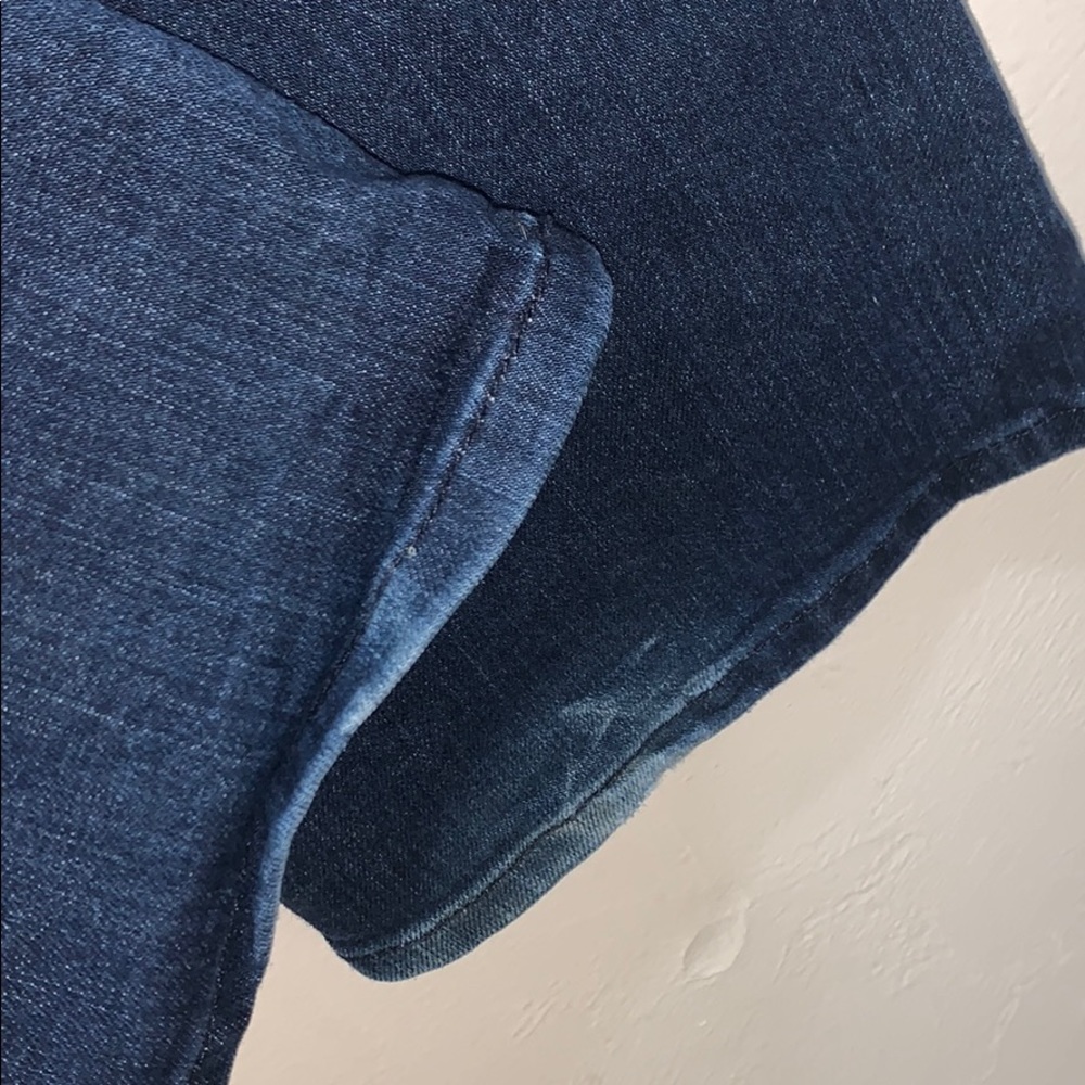 GUESS Daredevil Jeans Boot Cut Blue Straight 2000 Y2K Long Tall Riding Size 28 - Picture 7 of 7